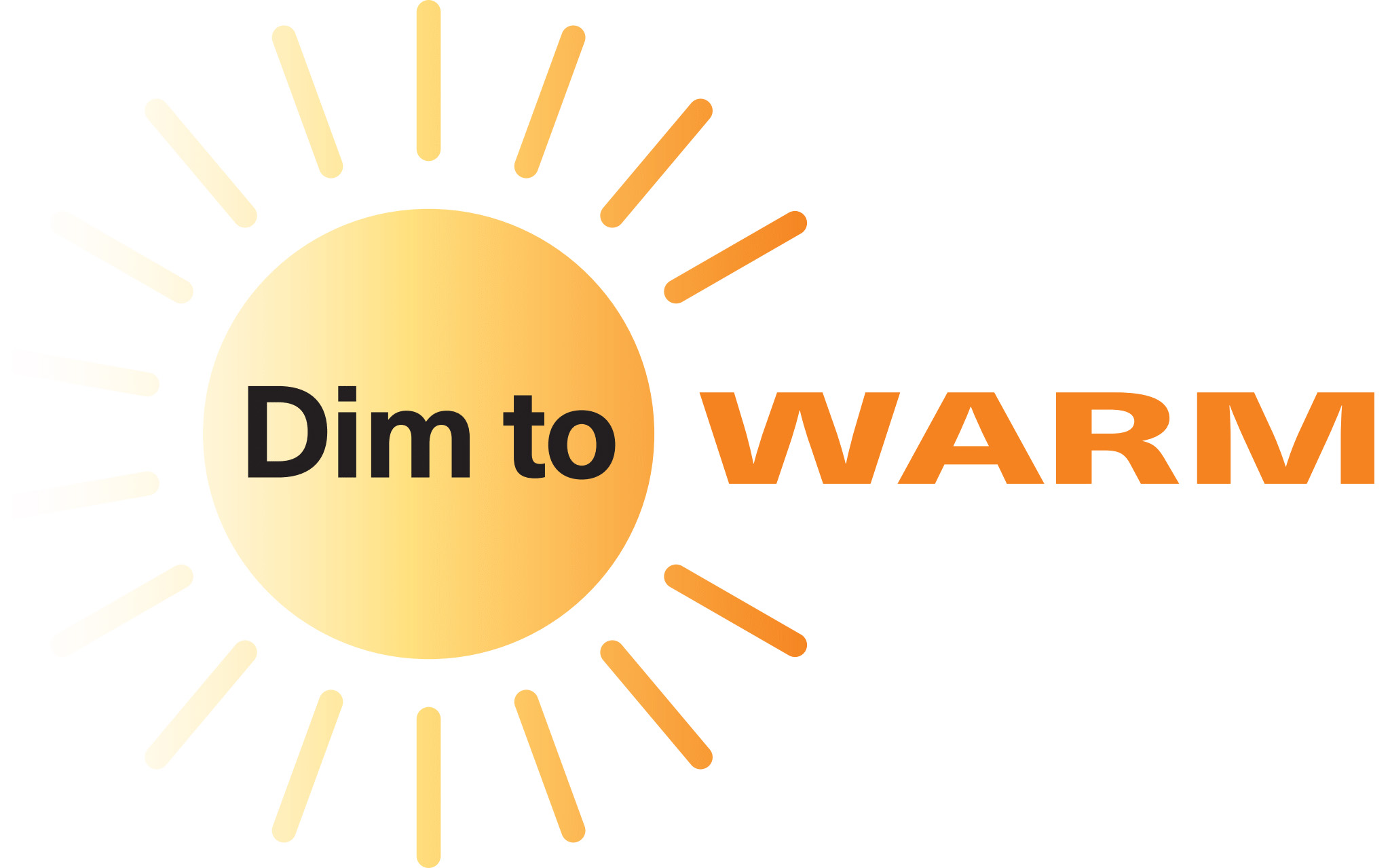 dim to warm